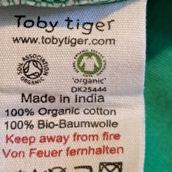 Toby Tiger girls size 6-12 months t shirt dress deer applique, NWT - Picture 6 of 6